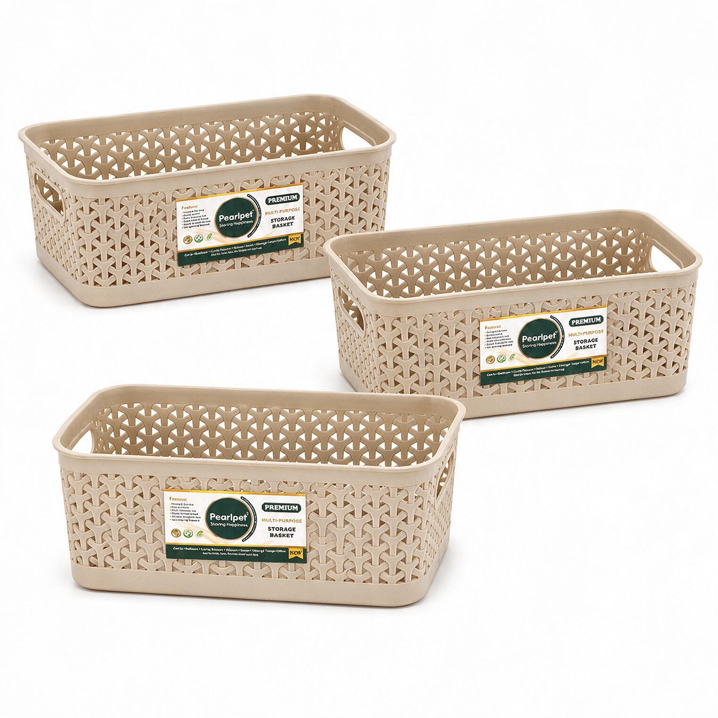 Pearlpet Everyday Basket Pack of 3 – Smart organisation for every corner of your home — view 9
