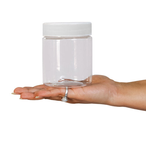 Dibbi Round jars - White 300g (Pack of 12 or 24)