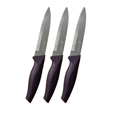 Knife - Set of 3 | Stainless steel | PURPLE
