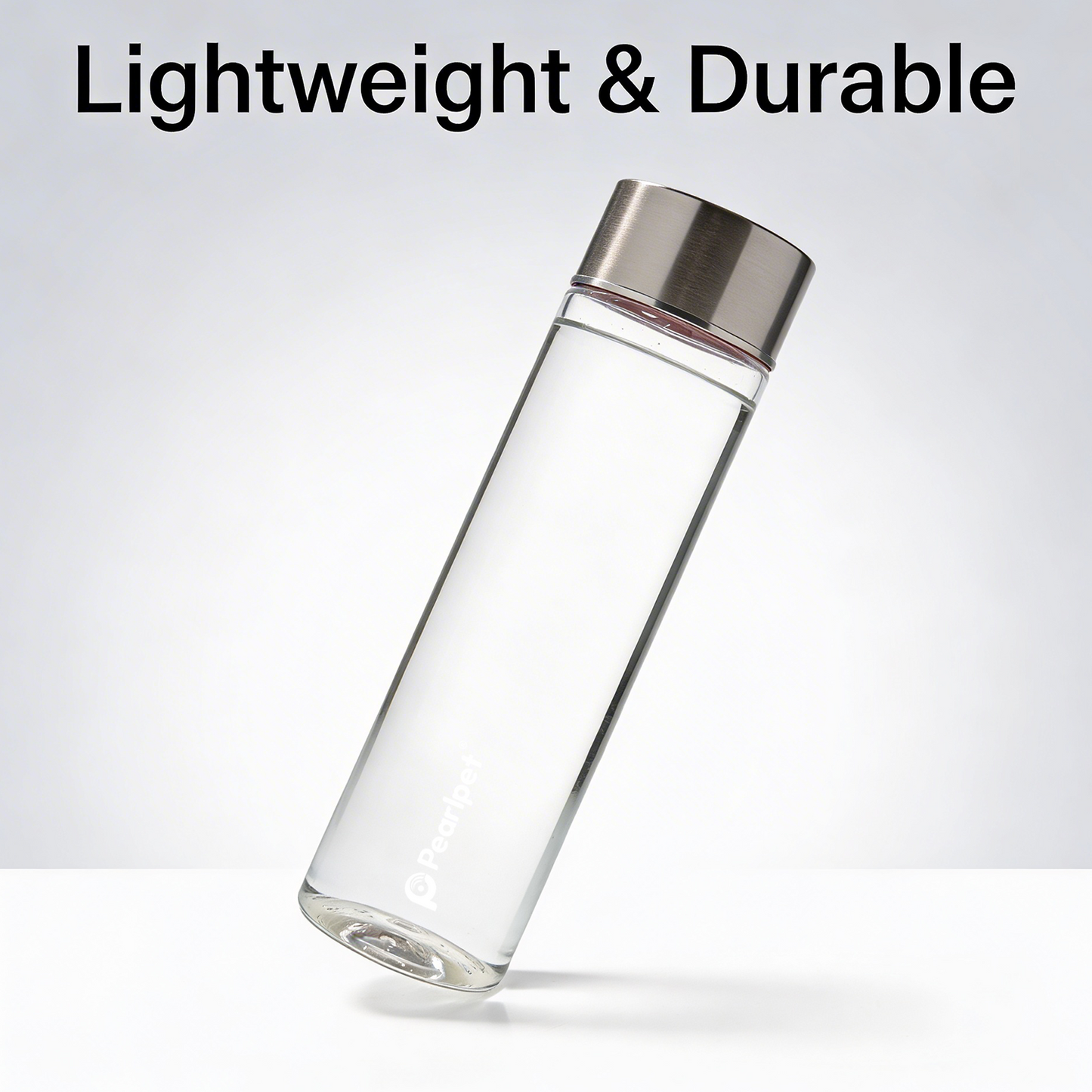 Transparent water bottle |Premium pet water bottle with steel cap |1 piece |1000ml