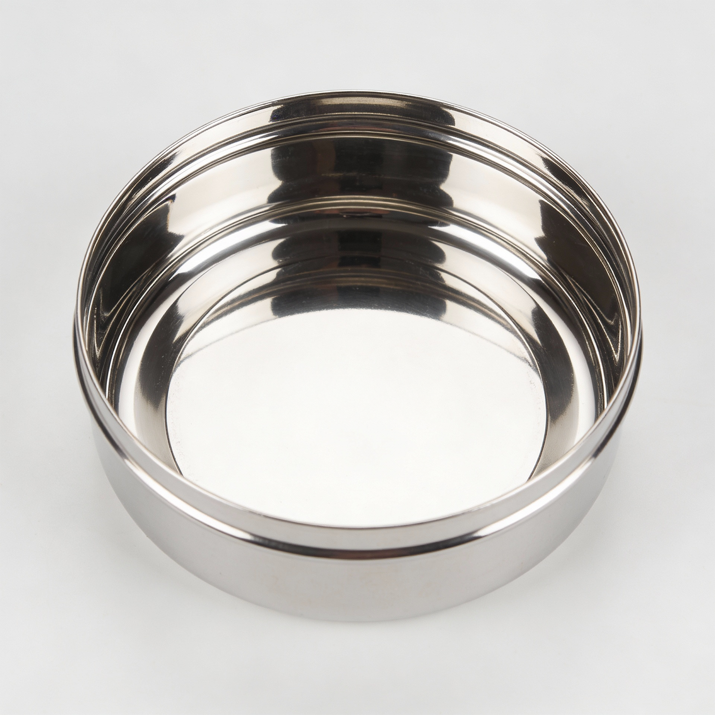 Steel Flat Canisters| Puri Dabba|Storage Containers Set Of 5 Pcs