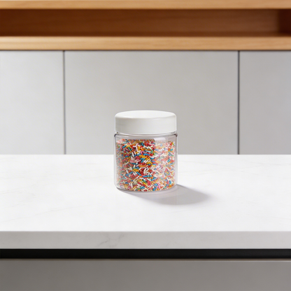 Dibbi Round jars - White 100g (Pack of 12 and 24)