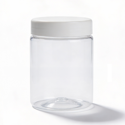 Dibbi Round jars - White 250g (Pack of 12 and 24)