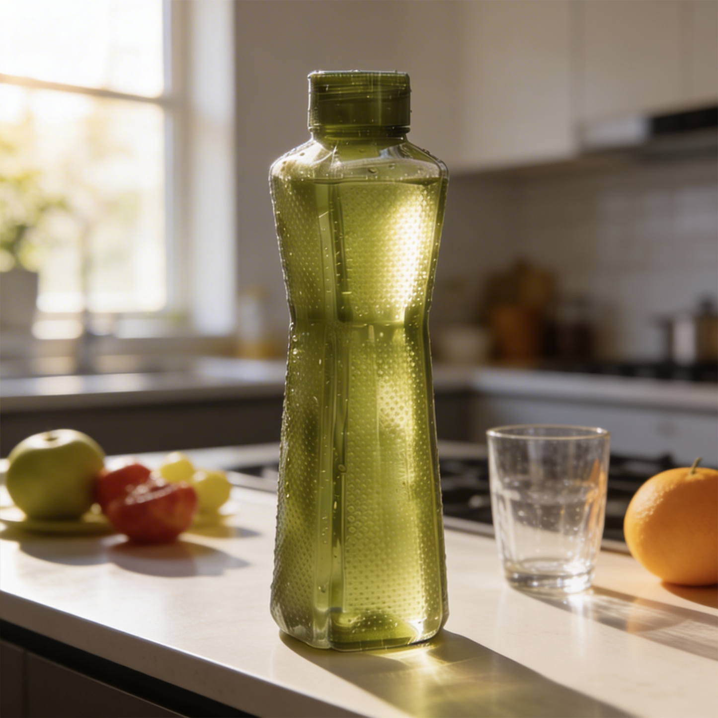 1000ml Hexagrip Square Water Bottle - Set of 6