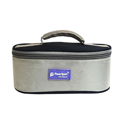 Pearlpet Executive Steel Lunch Box Set |2×300ml and 1×450ml |Leak-Proof Office Tiffin with Bag |Stylish & Travel-Friendly