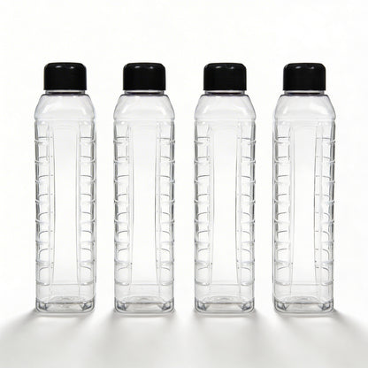 1000ml Sage Square Water Bottle - Set of 4