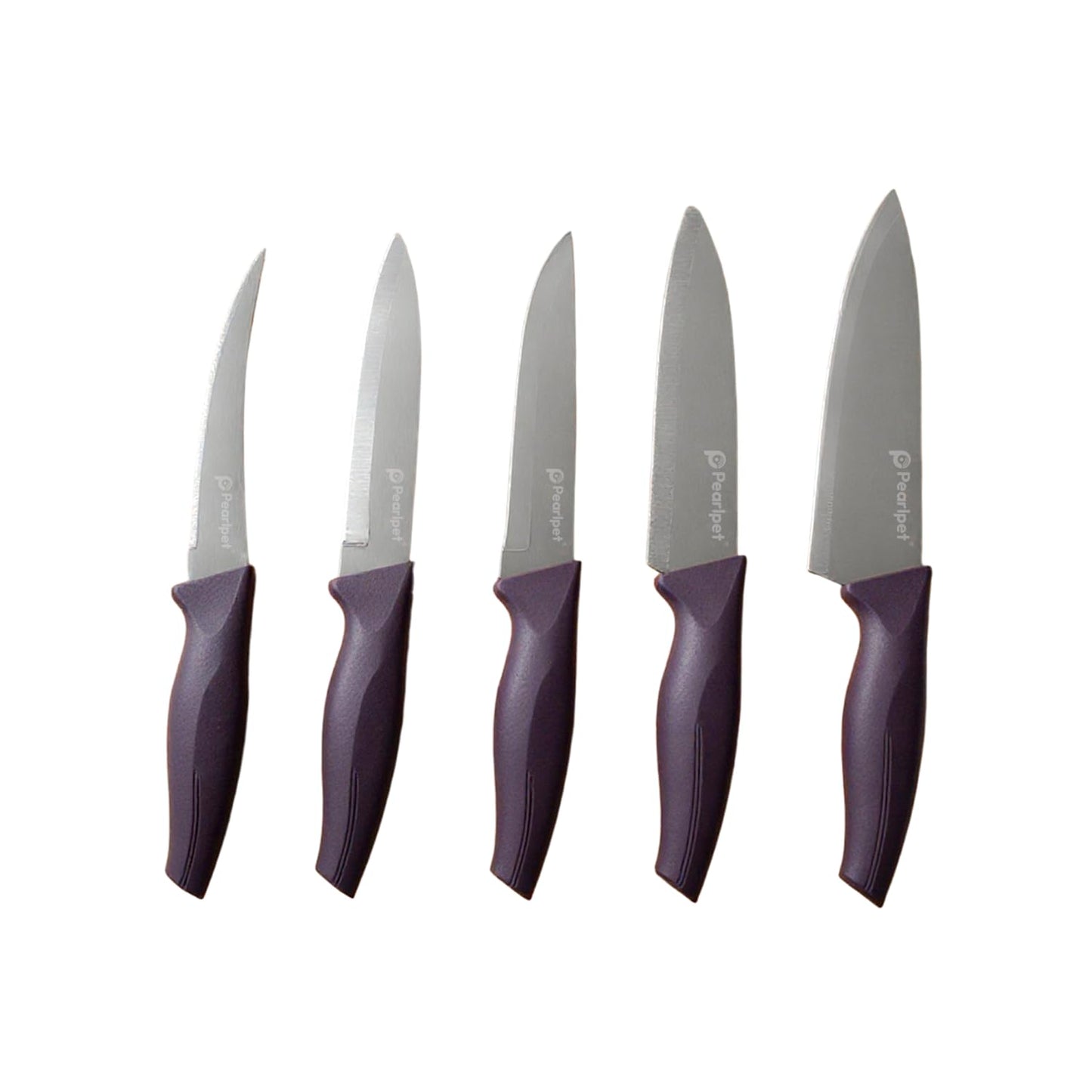 KNIFE - SET OF 5 | STAINLESS STEEL | PURPLE
