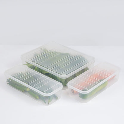 Fridge Storage Containers for Kitchen, Set of 3 (1 Pcs 2500 ML, 2 Pcs 1200 ML)