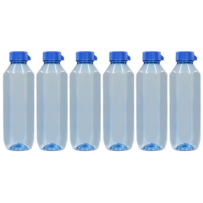 Topaz BPA-free Plastic Water Bottle Set of 6 Pcs, Each 1000ml