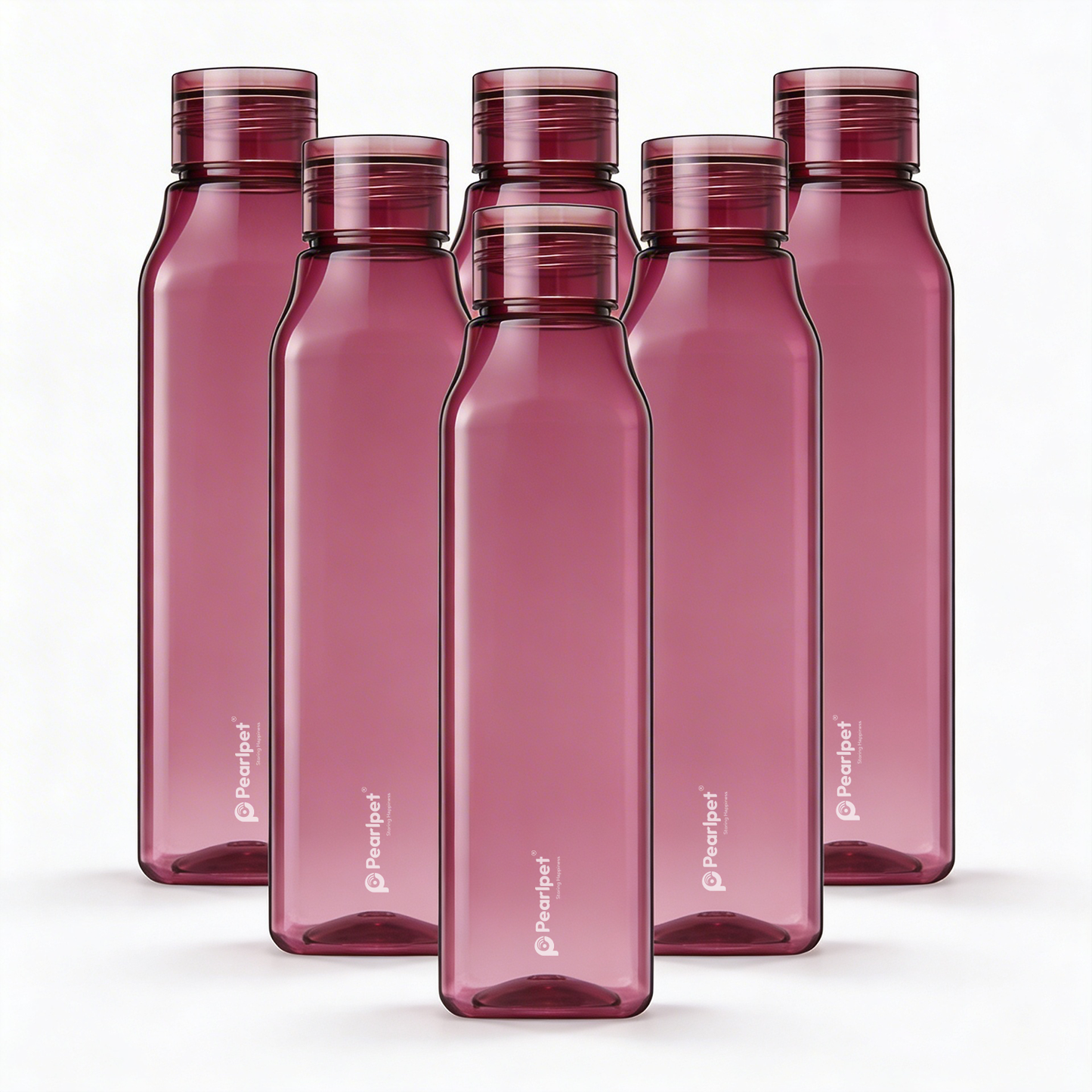 1000ml Nova Square Water Bottle - Set of 6