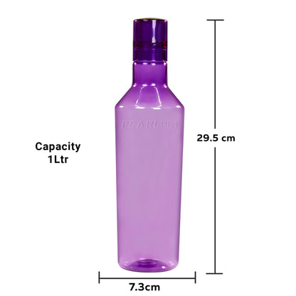 Nile BPA-free Plastic Water Bottle Set of 6 Pcs, Each 1000ml, Assorted (Multicolor)