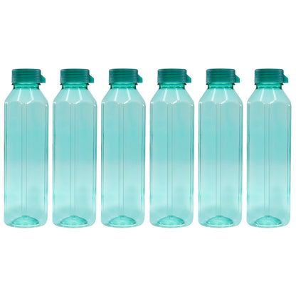 Topaz BPA-free Plastic Water Bottle Set of 6 Pcs, Each 1000ml