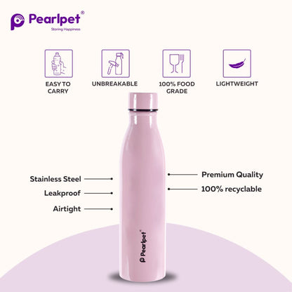 1000ml Swiss Stainless Steel Single wall water bottle| Leakproof| Durable| Pack of 1, 4 and 6