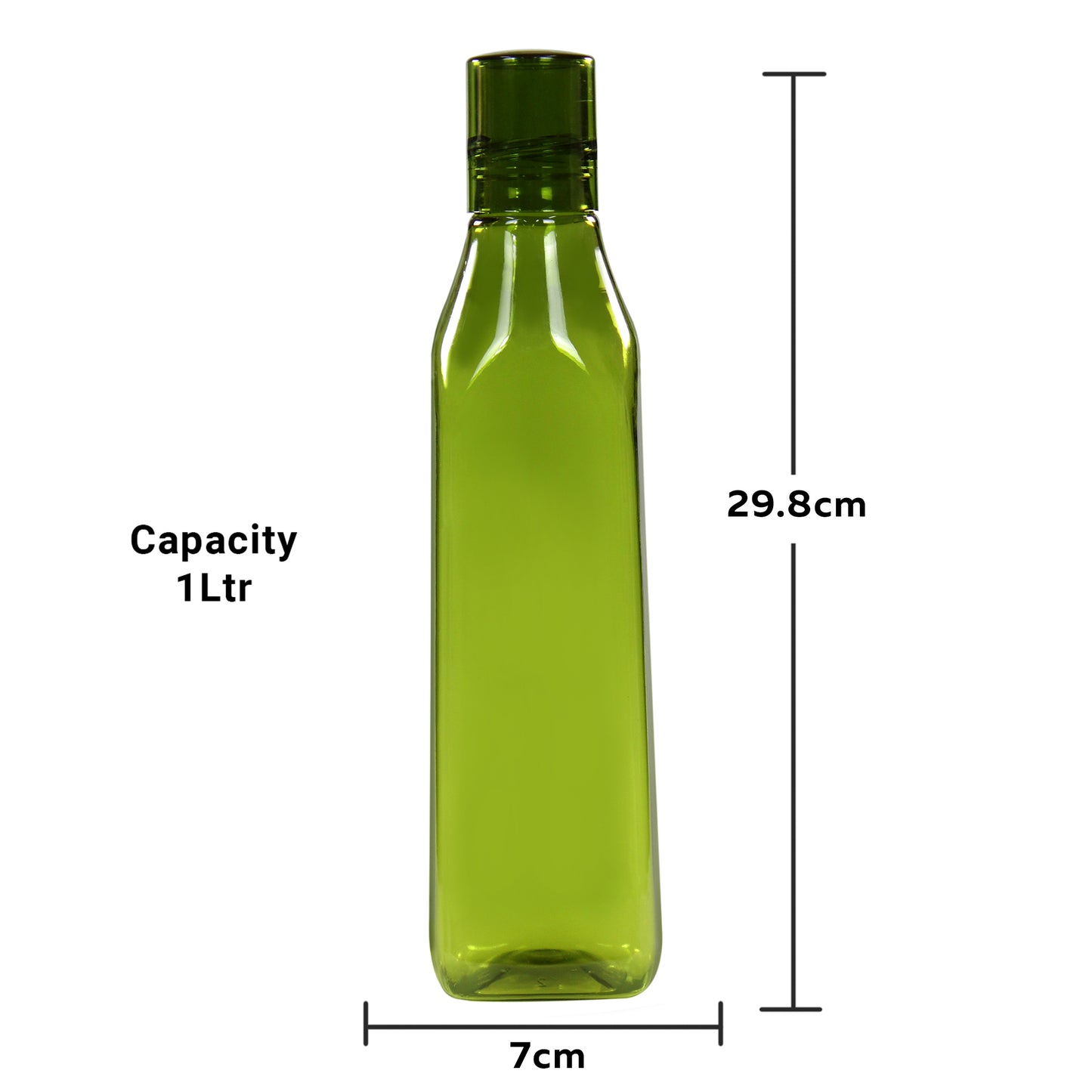 Panama BPA-free Plastic Water Bottle Set of 6 Pcs, Each 1000ml