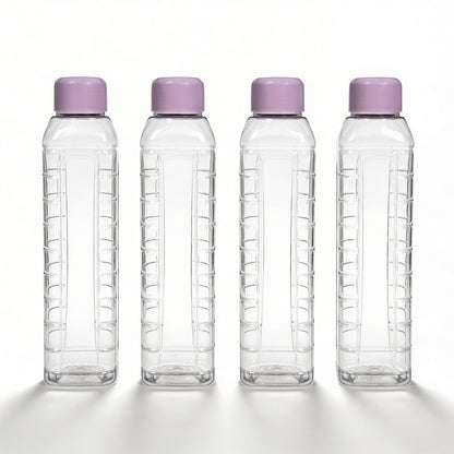 1000ml Sage Square Water Bottle - Set of 4