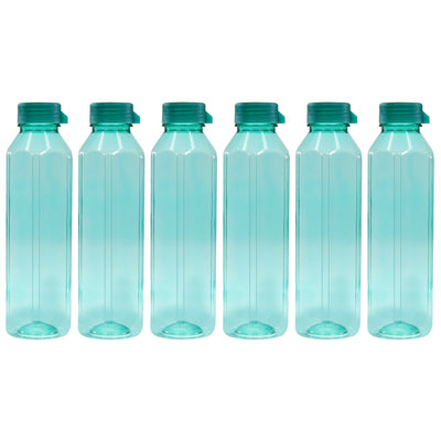 Topaz BPA-free Plastic Water Bottle Set of 6 Pcs, Each 1000ml