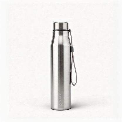 Aqualine Single Wall Steel Water Bottle – 700ml (Silver)