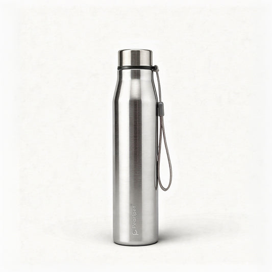 Aqualine Single Wall Steel Water Bottle – 700ml (Silver)