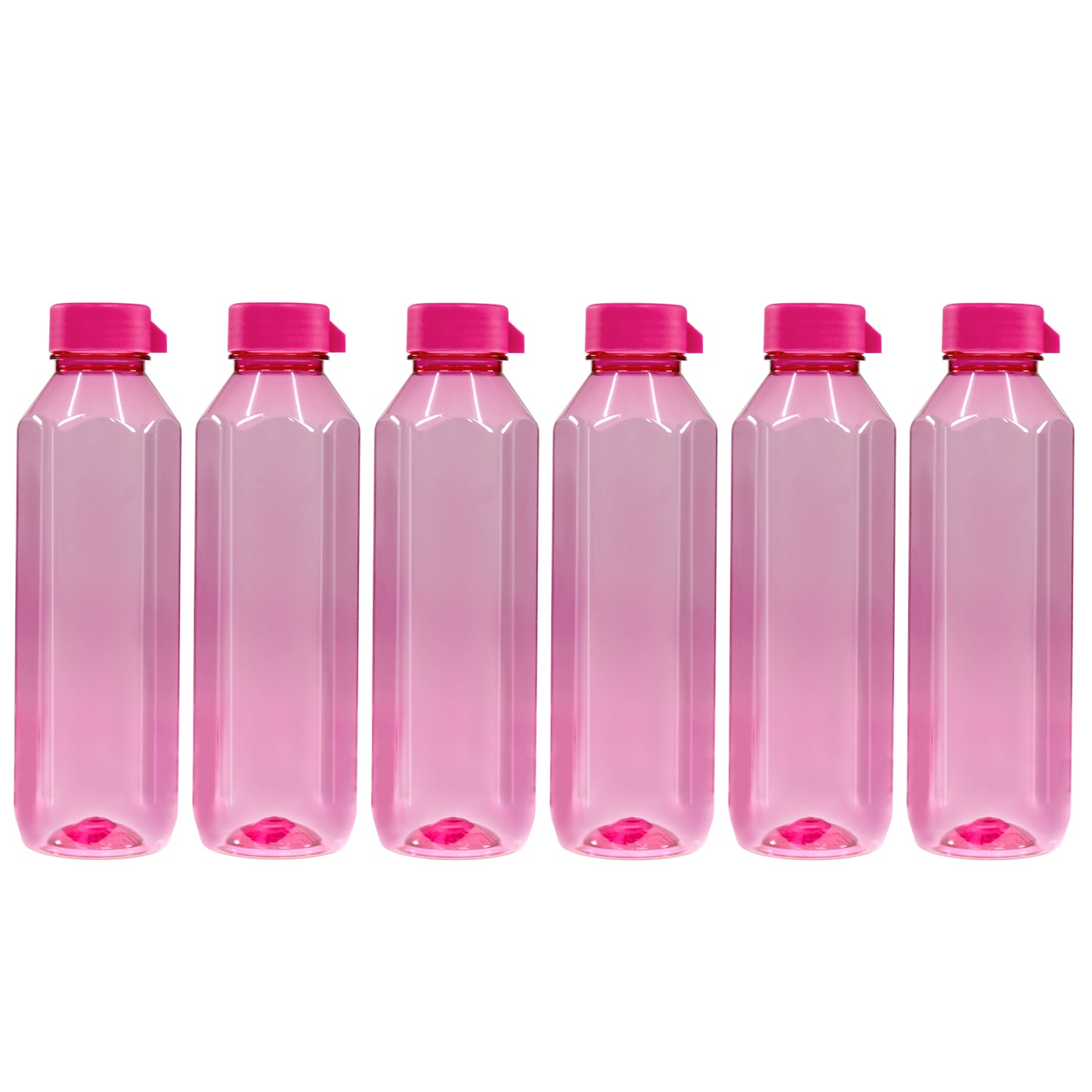 Topaz BPA-free Plastic Water Bottle Set of 6 Pcs, Each 1000ml
