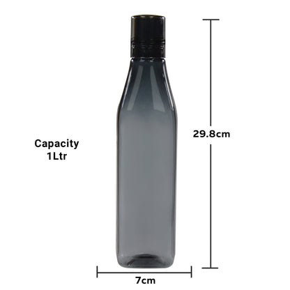 Congo BPA-free Plastic Water Bottle Set of 6 Pcs, Each 1000ml, Assorted (Multicolor)