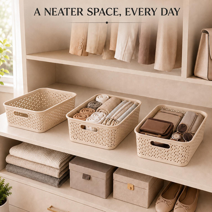 Pearlpet Everyday Basket Pack of 3 – Smart organisation for every corner of your home — view 39