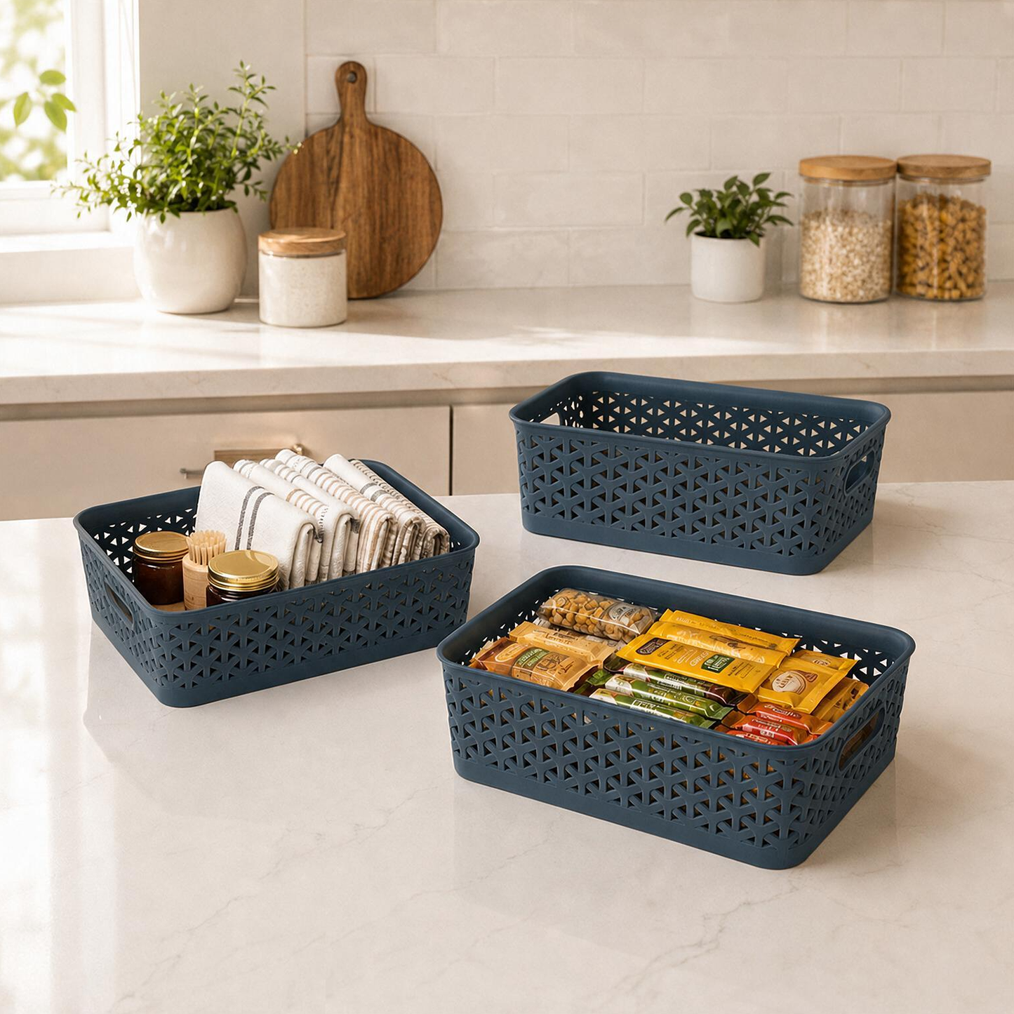 Pearlpet Everyday Basket Pack of 3 – Smart organisation for every corner of your home — view 26