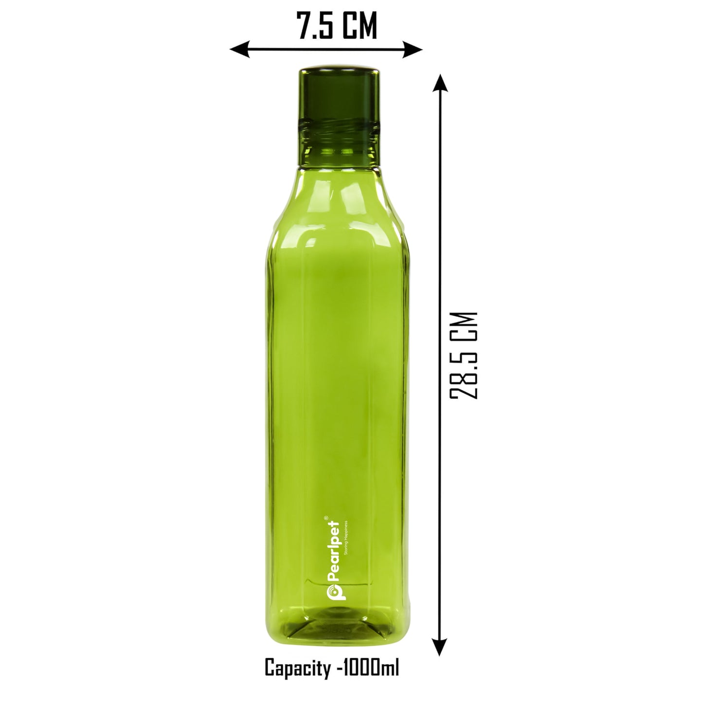 1000ml Cubic Square Bottle - Set of 6