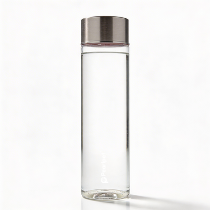 Transparent water bottle |Premium pet water bottle with steel cap |1 piece |1000ml
