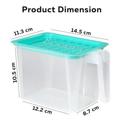 Fridge Storage Boxes (Pack of 6, 1100 ml each), Fridge Organizer | Fridge Storage Containers Keeps Fruits, Vegetables, Fresh Longer