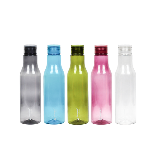 1000ml Finley Round Water Bottle Assorted (Multicolor) - Set of 5