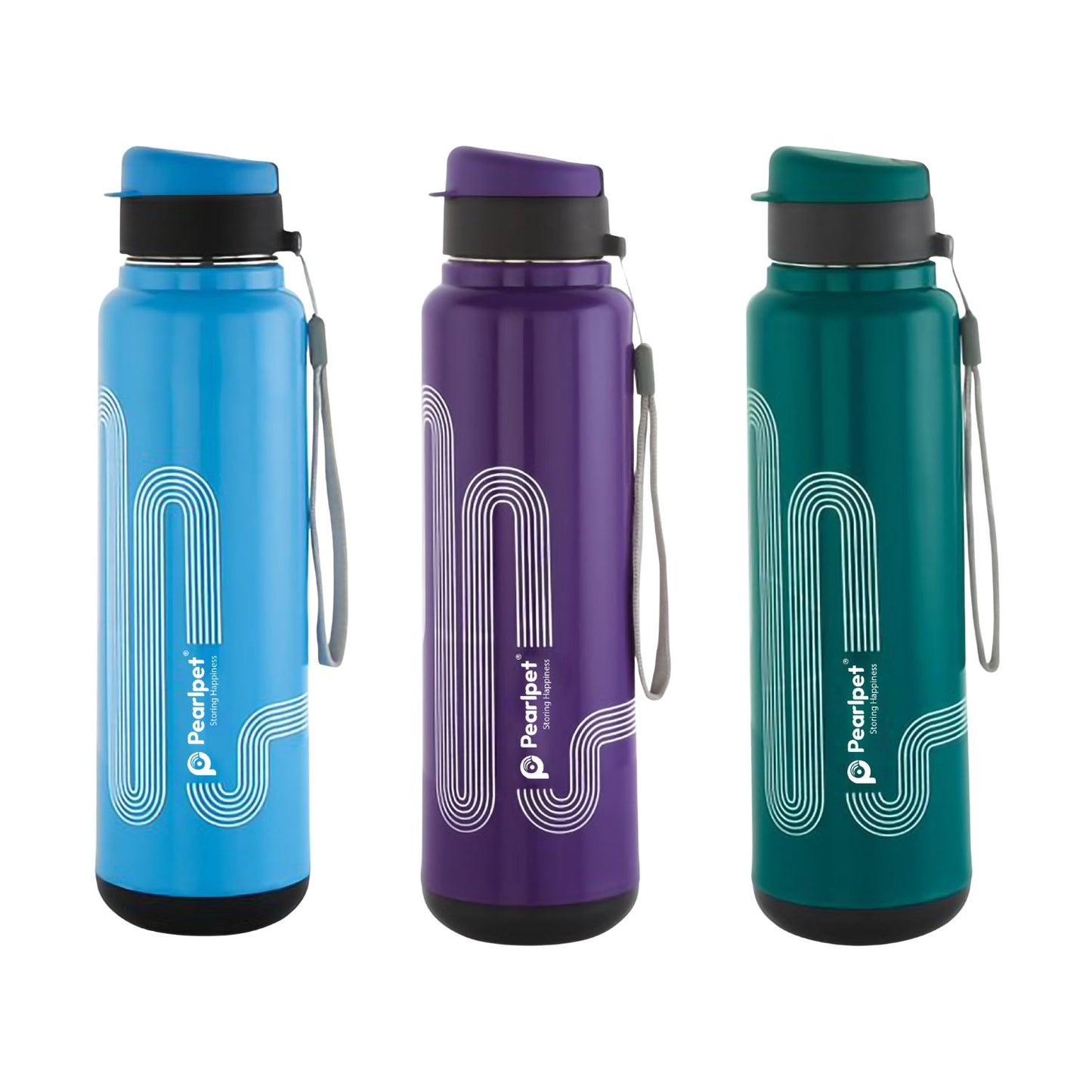 Pearlpet Sprint Insulated Water Bottle 800ml | Thermoware bottle, Hot and Cold bottle | Leak-Proof & Travel-Friendly | Stylish & Durable | Pack of 1 (Assorted Colors)