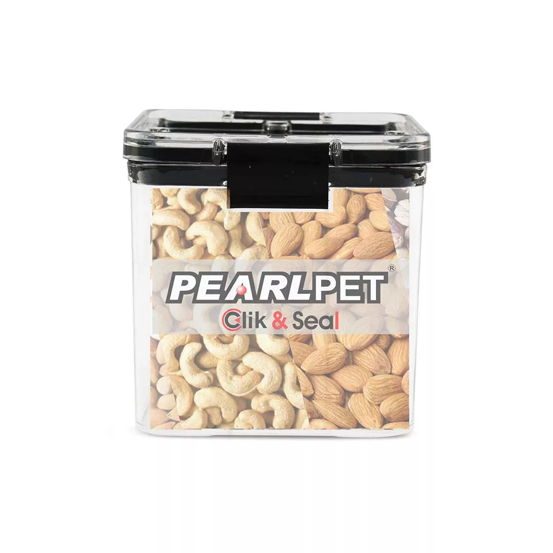 Clik n Seal - Set of 2 - 400 ml - Black - Pearlpet