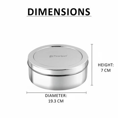 Masala Box with Steel Lid | 7 +1 Stainless Steel Cups & Spoon
