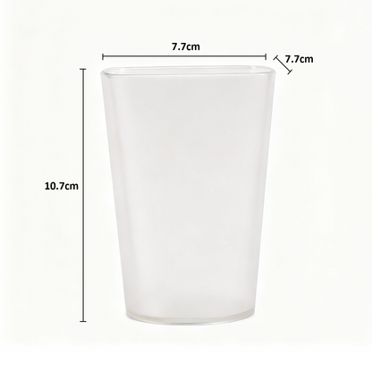 Cuba Glasses | Set of 6 | Unbreakable Frosted Drinking Glasses | BPA-Free & Durable