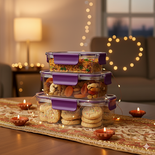 Luxe Seal - Gift set | SET OF 3 PCS|Unbreakable PET Jars