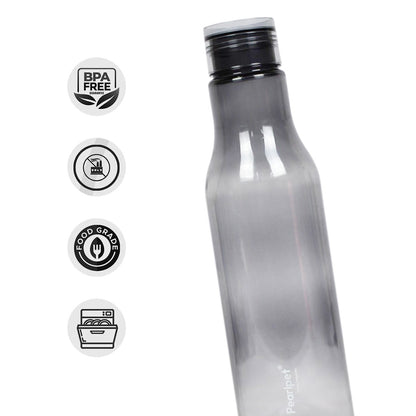 1000ml Finley Round Water Bottle Assorted (Multicolor) - Set of 5
