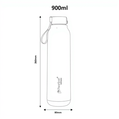 Pearlpet Milo Insulated Water Bottle 900ml Thermoware bottle