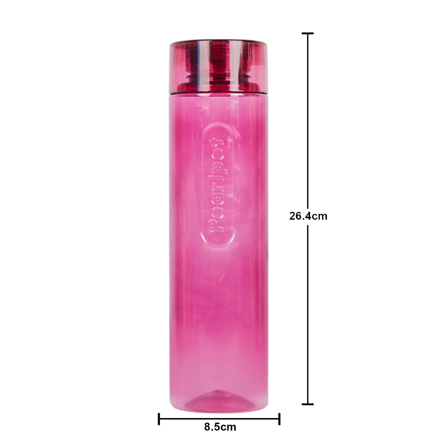 1000ml Amaya Round Water Bottle Assorted (Multicolor) - Set of 6