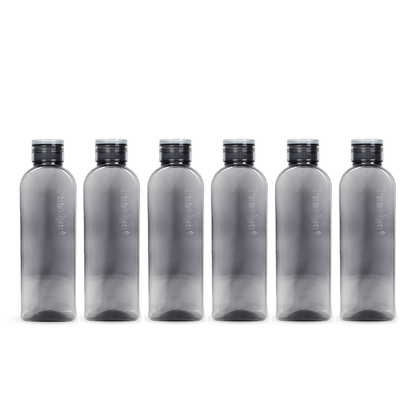 1000ml RUBY Round Water Bottle - Set of 6