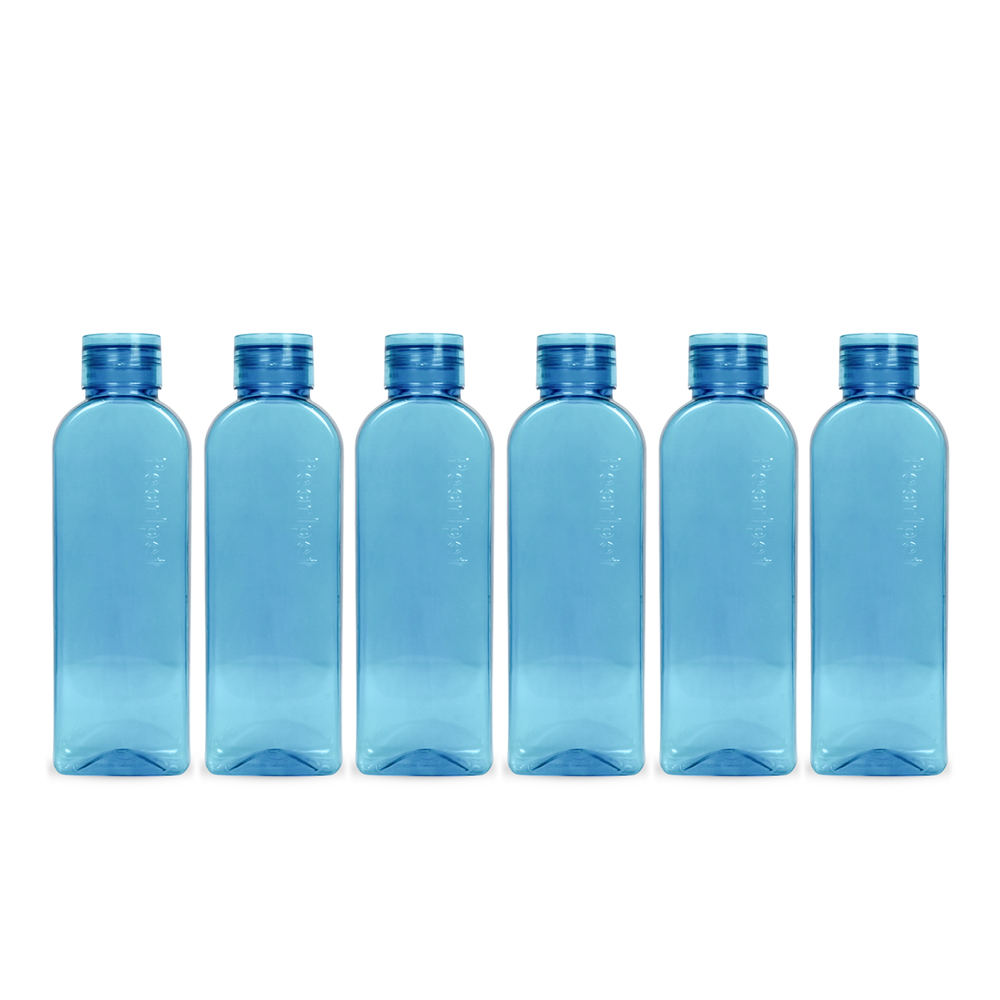 1000ml RUBY Round Water Bottle - Set of 6
