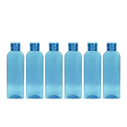 1000ml RUBY Round Water Bottle - Set of 6