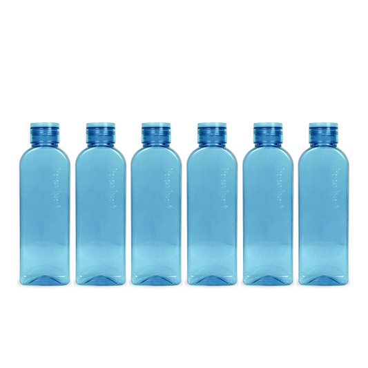 1000ml RUBY Round Water Bottle - Set of 6
