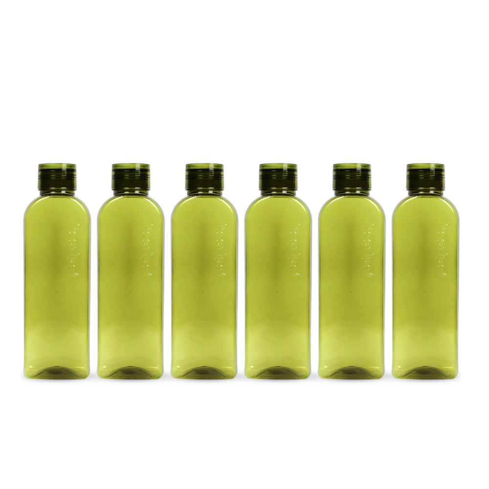 1000ml RUBY Round Water Bottle - Set of 6