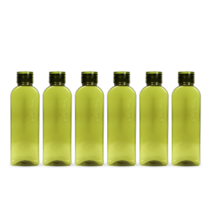 1000ml RUBY Round Water Bottle - Set of 6
