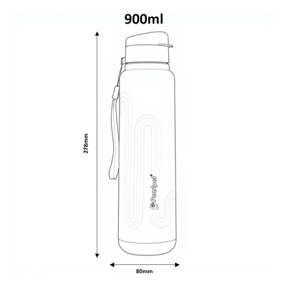 Pearlpet SPRINT Insulated Water Bottle 900ml Thermoware bottle