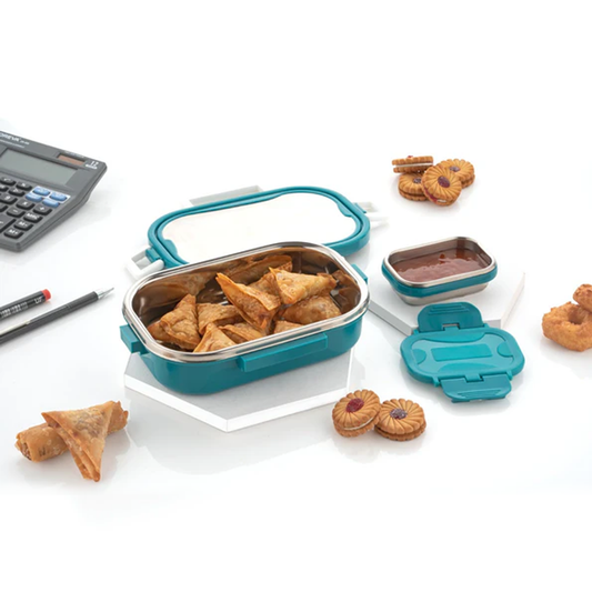 Pearlpet STANLEY Kids Lunch Box | Insulated & Leak-Proof Tiffin with Spoon & Fork |  Pack of 1 (Assorted)