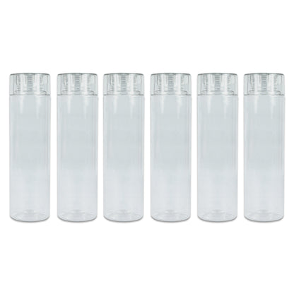 Pearlpet Tiffany Transparent Jars Set of 24 pieces (3pcs x100ml, 3pcs x200ml, 6pcs x300ml, 6pcs x500ml, 2pcs x1000ml, 2pcs x1400 ml, 2pcs x1700ml) with Hydrous bottle 6 pcs 1000ml (Transparent) |BPA-free |Leak Proof |Stackable Jars