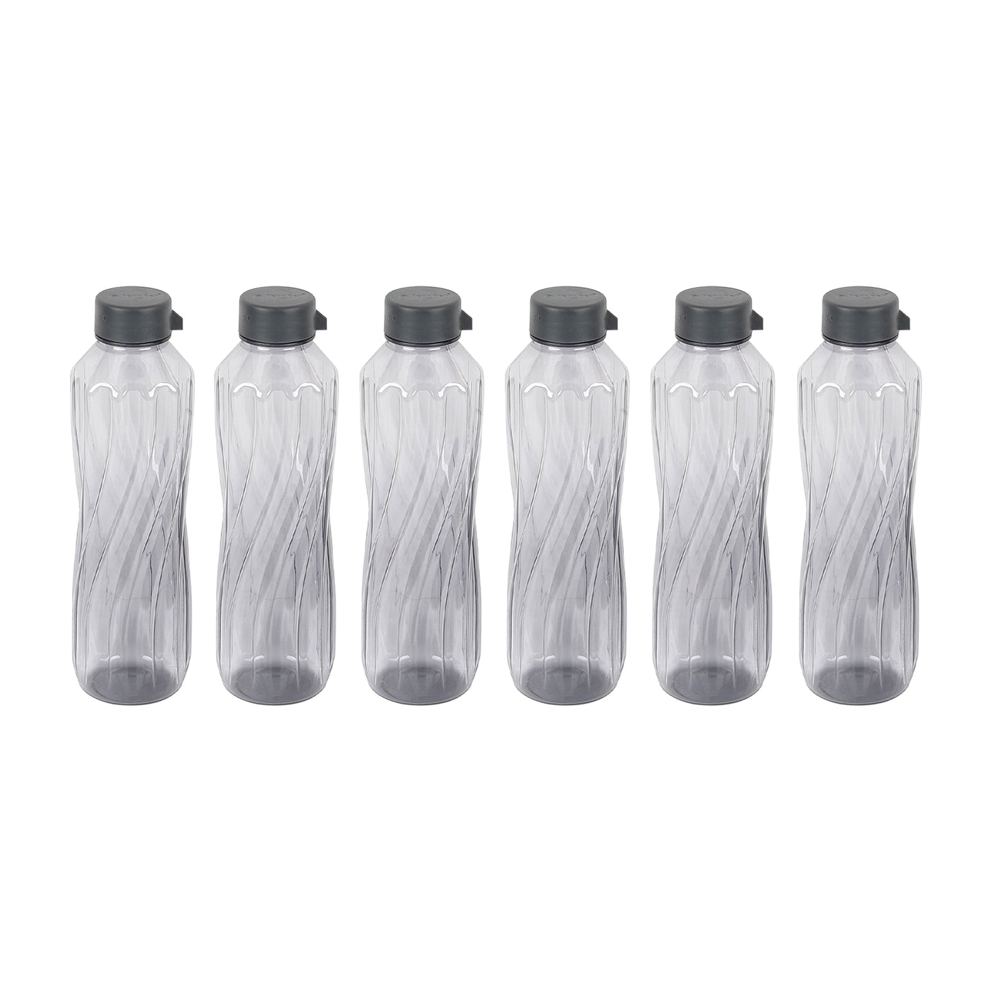 Lehar BPA-Free Plastic Water Bottle Set – Pack of 6 (1000ml Each) – Lightweight, Leak-Proof & Freezer Safe