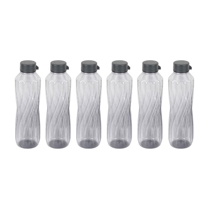 Lehar BPA-Free Plastic Water Bottle Set – Pack of 6 (1000ml Each) – Lightweight, Leak-Proof & Freezer Safe