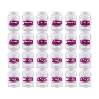 Pearlpet Martaban PET Jars – Durable, Leakproof, and Cost-Effective Storage Solutions| White Lid Jars| Pack of 6, 12 and 24 (400 grams)